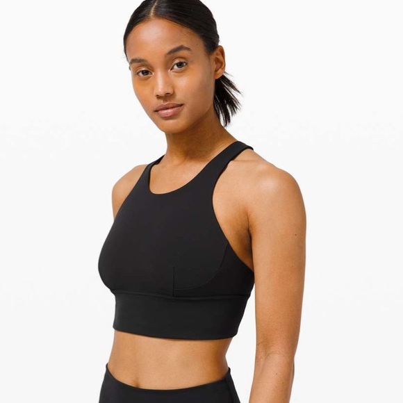 Lululemon Wunder Train Long-Line Bra *Medium Support black size 10 - Picture 2 of 4